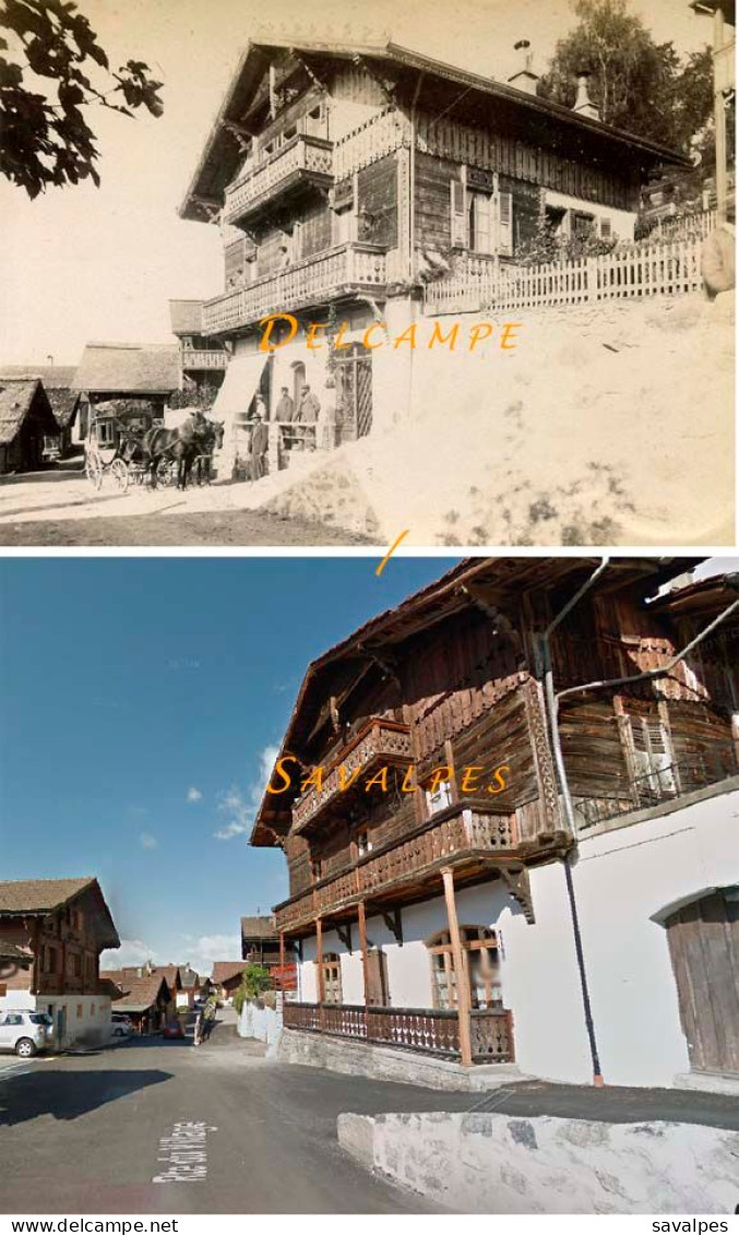 Suisse Canton De Vaud Aigle * Gryon Diligence Poste Télégraphes, Diablerets * Photo Albumine Vers 1880 - Alte (vor 1900)