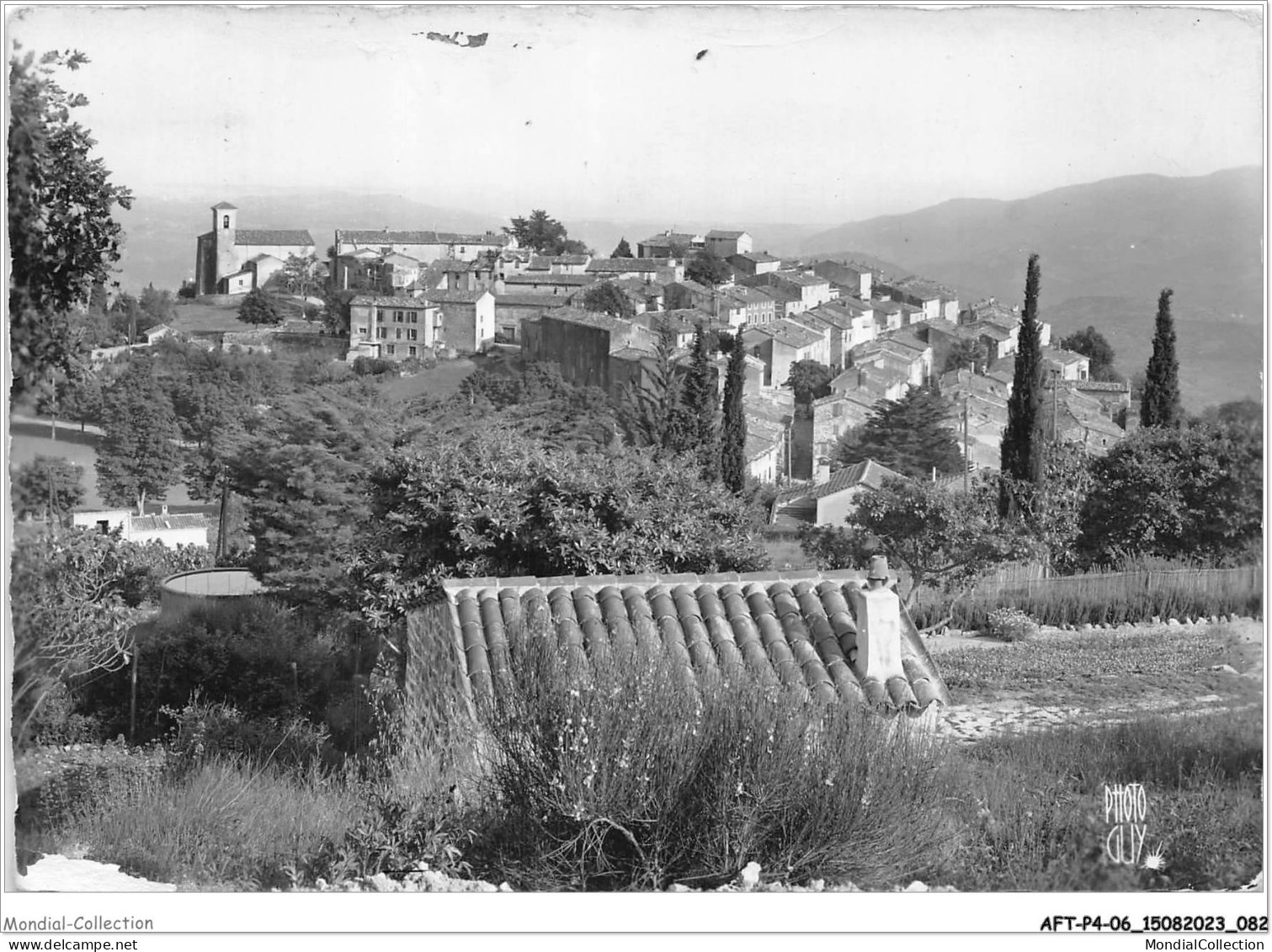 AFTP4-06-0363 - CABRIS - Vue Générale Au Loin La Méditérranéeet Les Iles De Lérins - Grasse