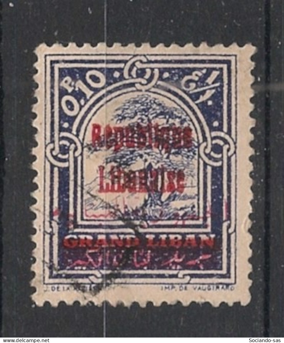 GRAND LIBAN - 1928 - N°YT. 98 - Cèdre 0pi10 Violet - Oblitéré / Used - Used Stamps