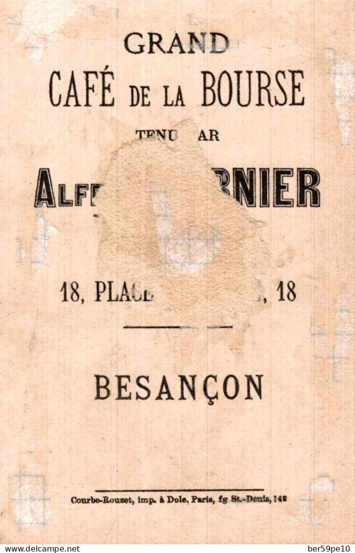 CHROMO GRAND CAFE DE LA BOURSE ALFRED DORNIER RUBIS - Andere & Zonder Classificatie