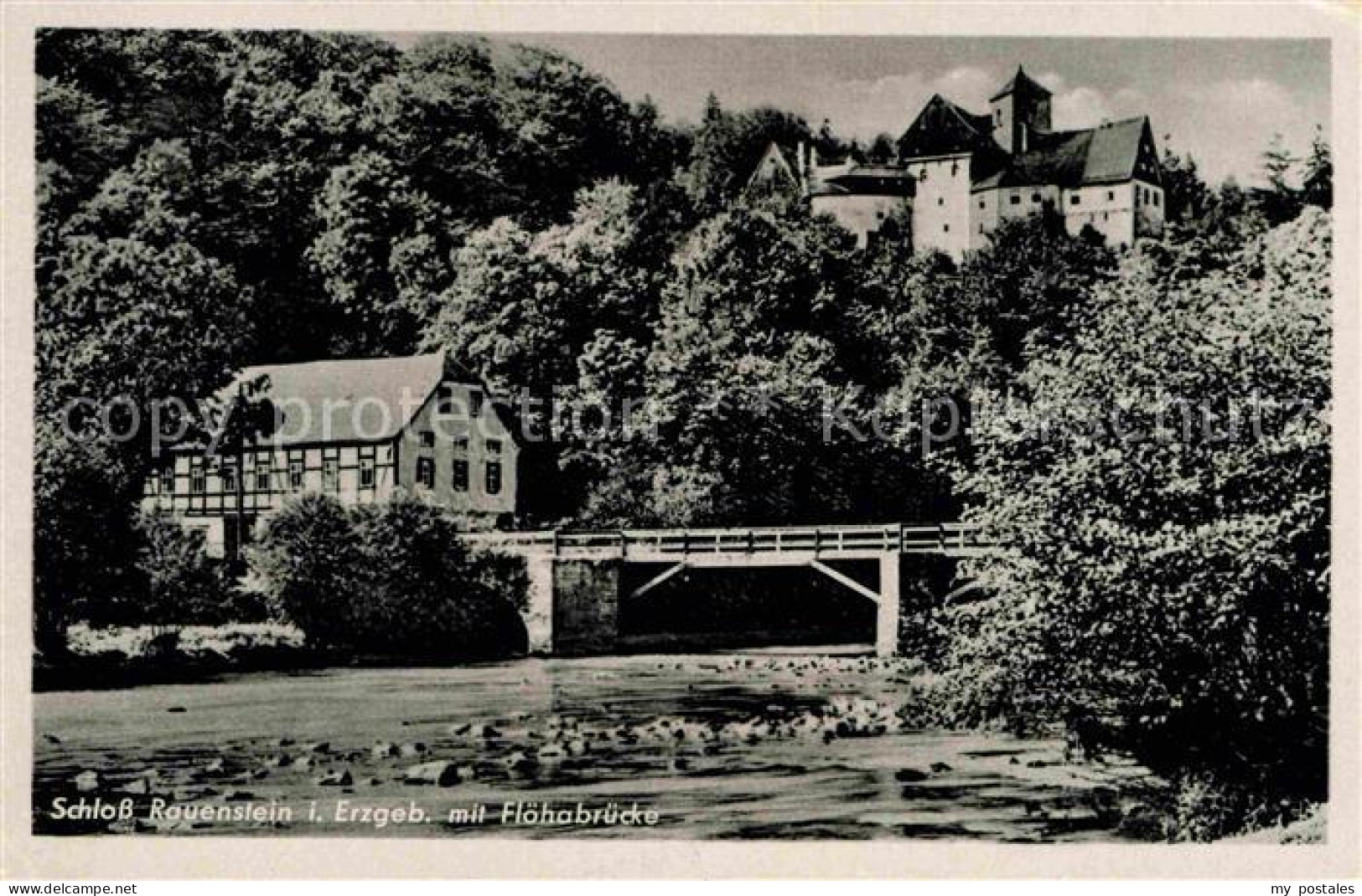 72633701 Rauenstein Erzgebirge Kindererholungsheim Schloss Mit Floehabruecke Rau - Other & Unclassified