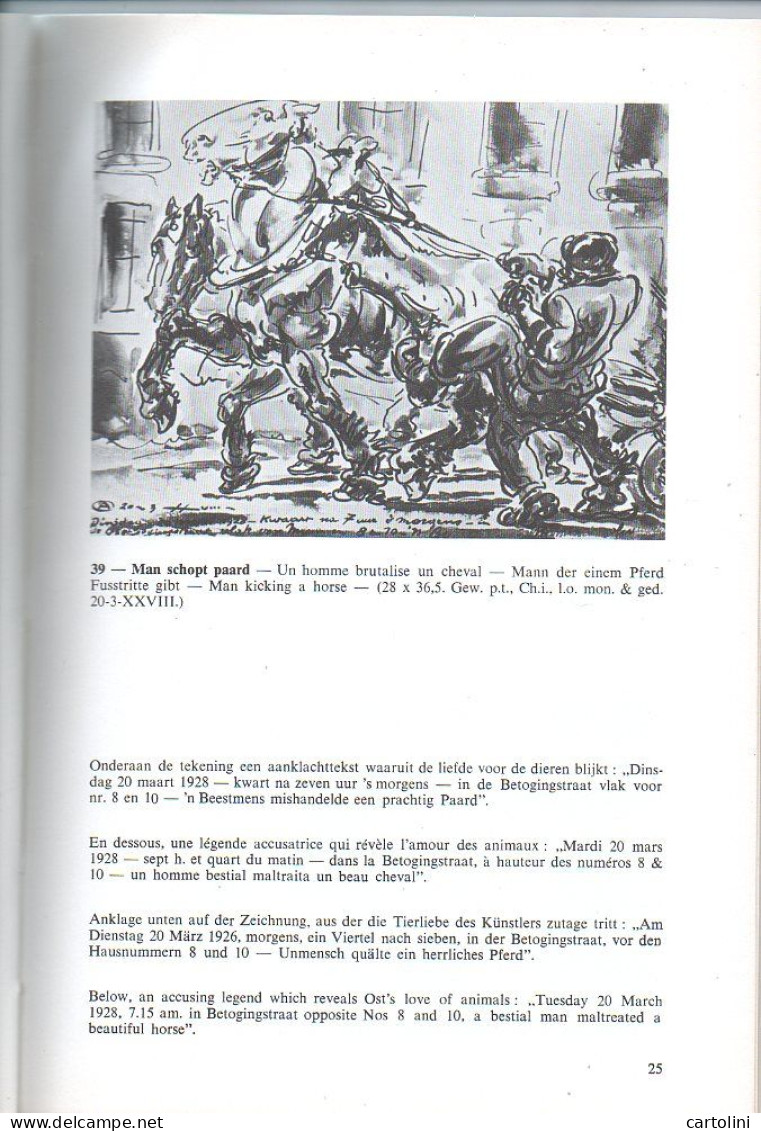 Alfred Ost Tekeningen Akwarellen Plakkaten Uitgave ZOO Antwerpen 112 Blz 188 Afbeeldingen Vertalingen Frans Duits Engels - Autres & Non Classés