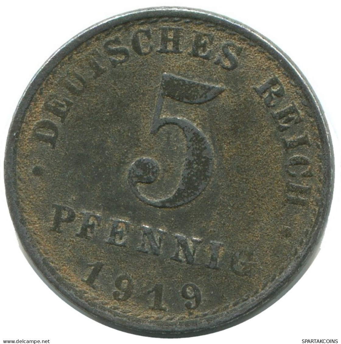 5 PFENNIG 1919 A ALLEMAGNE Pièce GERMANY #AD547.9.F.A - 5 Rentenpfennig & 5 Reichspfennig