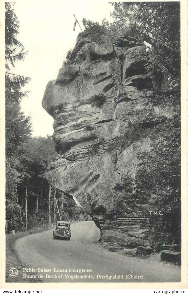 Luxembourg (Petite Suisse Luxemborgeoise) Route De Berdorf - Vogelsmuhle, Predigtsthul (Chaire) - Berdorf