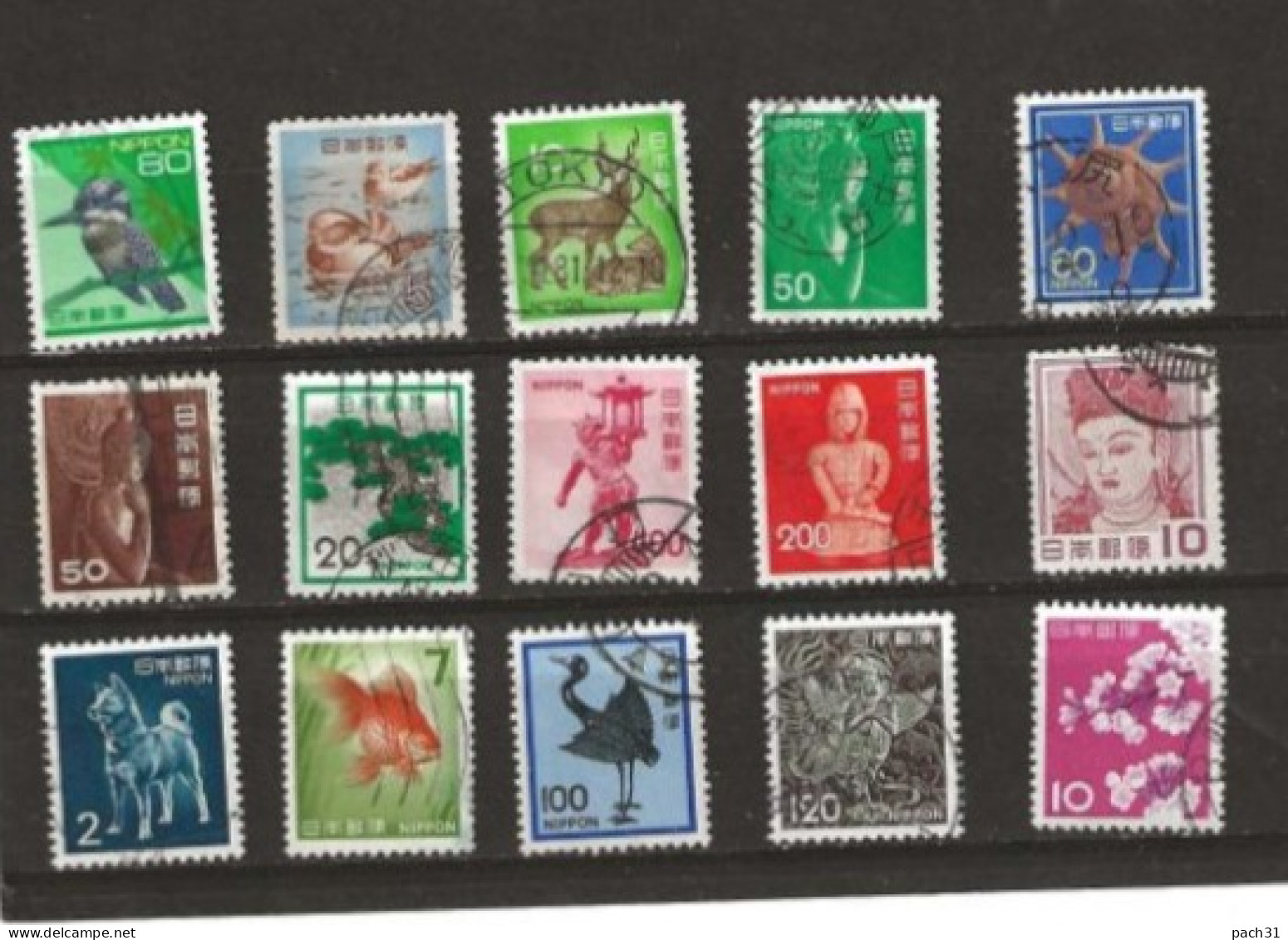 Japon Lot De Timbres Différents Oblitérés - Collections, Lots & Séries