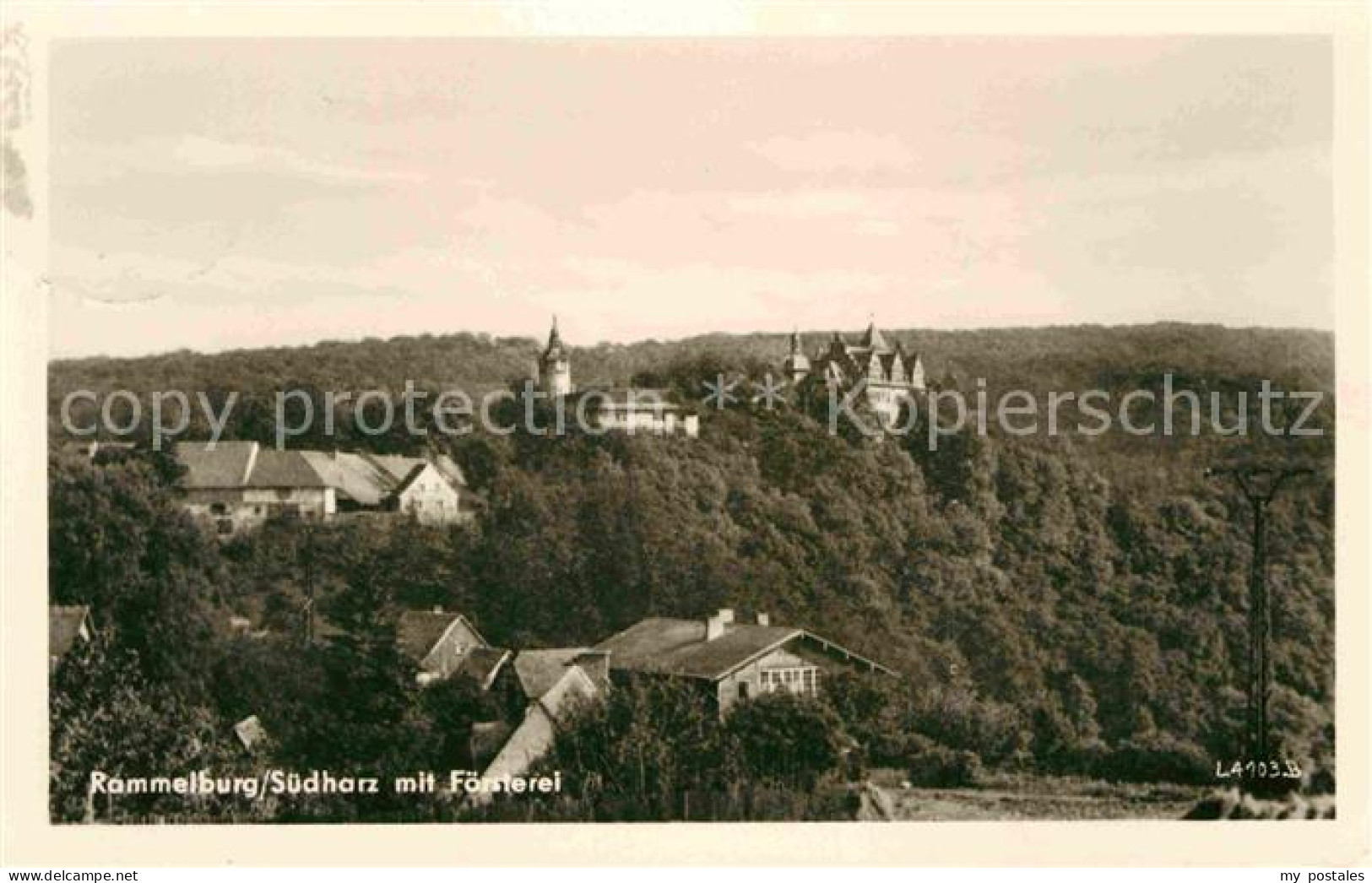 72633489 Rammelburg Suedharz Ansicht Mit Foersterei Rammelburg Suedharz - Mansfeld