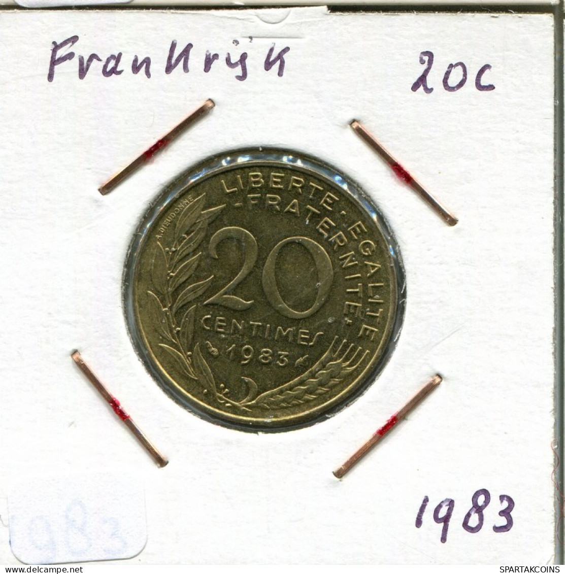 20 CENTIMES 1983 FRANCE Pièce Française #AM864.F.A - 20 Centimes