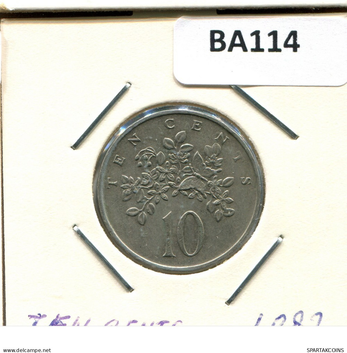 10 CENTS 1987 JAMAICA Moneda #BA114.E.A