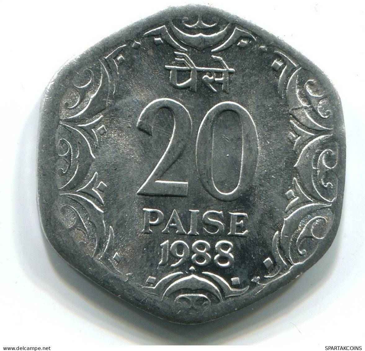 20 PAISE 1988 INDIEN INDIA UNC Münze #W11039.D.A - Inde