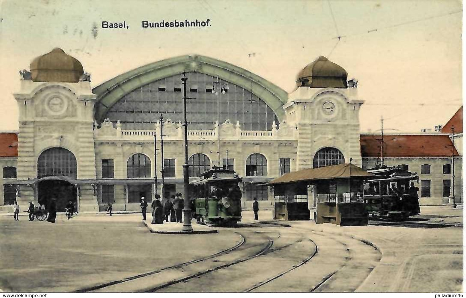 BS BASEL Bundesbahnhof - 16.02.1908 - G. Metz Basel no 26424