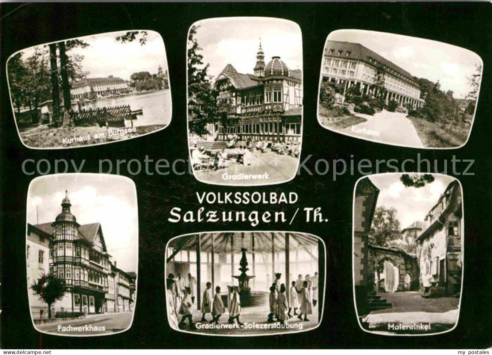 72633326 Bad Salzungen Kurhaus Am Burgsee Gradierwerk Malerwinkel Fachwerkhaus B - Bad Salzungen