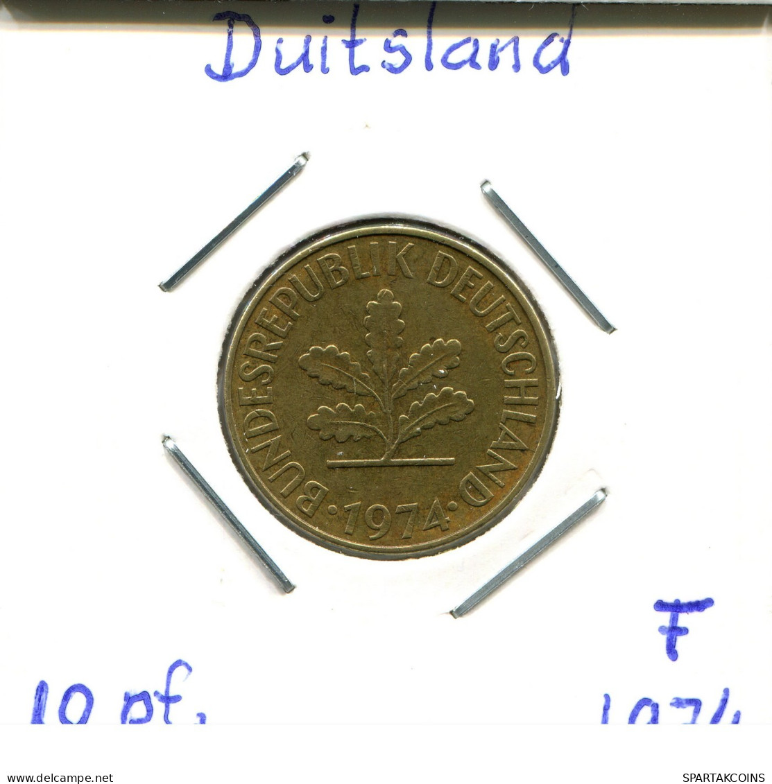 10 PFENNIG 1974 F BRD ALEMANIA Moneda GERMANY #DB408.E.A - 10 Pfennig