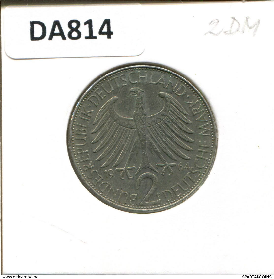 2 DM 1964 D M.Planck BRD ALEMANIA GERMANY PLATA Moneda #DA814.E.A - 2 Mark