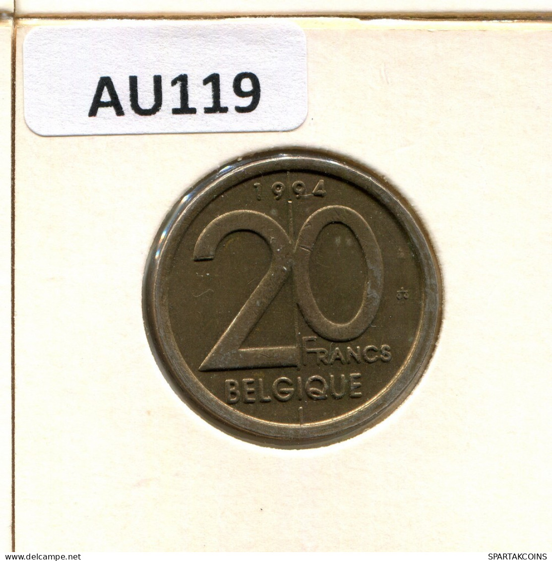 20 FRANCS 1994 Französisch Text BELGIEN BELGIUM Münze #AU119.D.A - 20 Francs