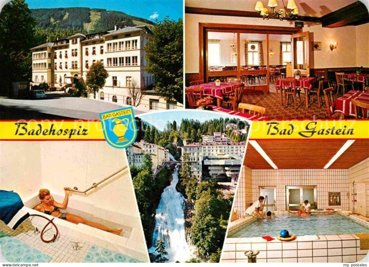 72633198 Badgastein Kuranstalt Badehospiz Restaurant Kuranwendung Wasserfall Bad - Autres & Non Classés