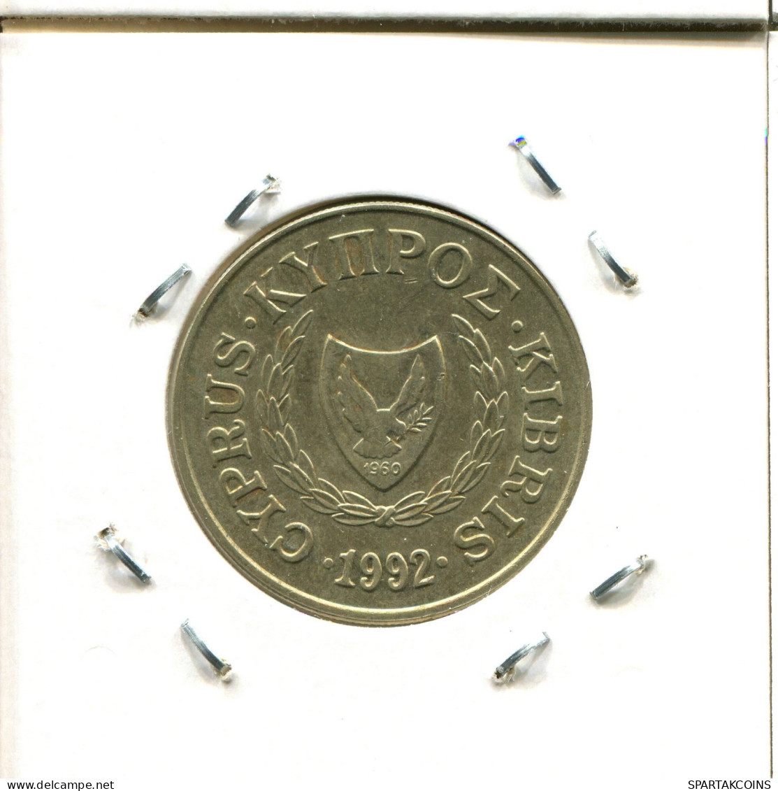 20 CENTS 1992 CYPRUS Coin #AW318.U.A - Chypre