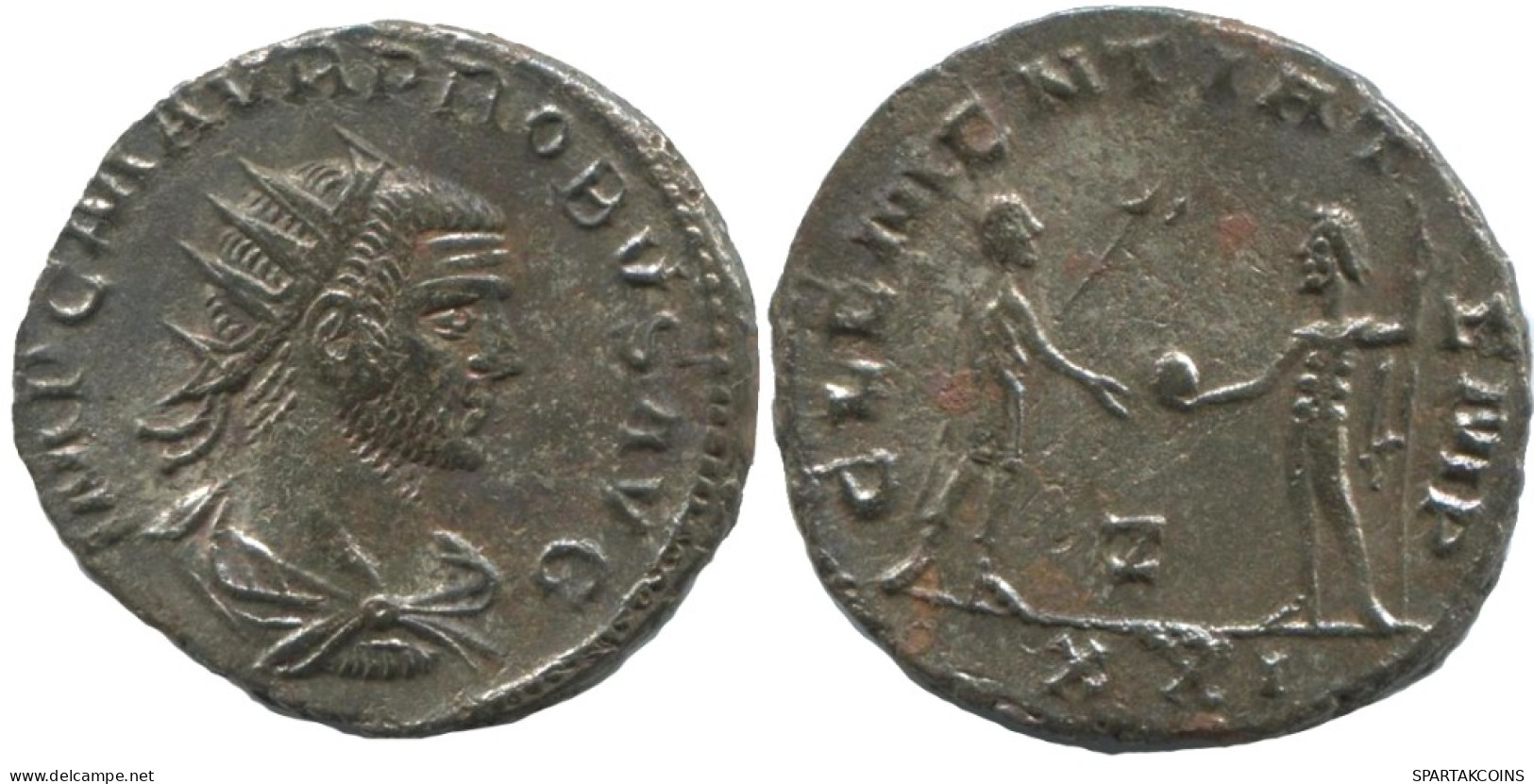 PROBUS ANTONINIANUS Siscia (Z / XXI) AD 281 CLEMENTIA TEMP #ANT1883.48.D.A - The Military Crisis (235 AD Tot 284 AD)