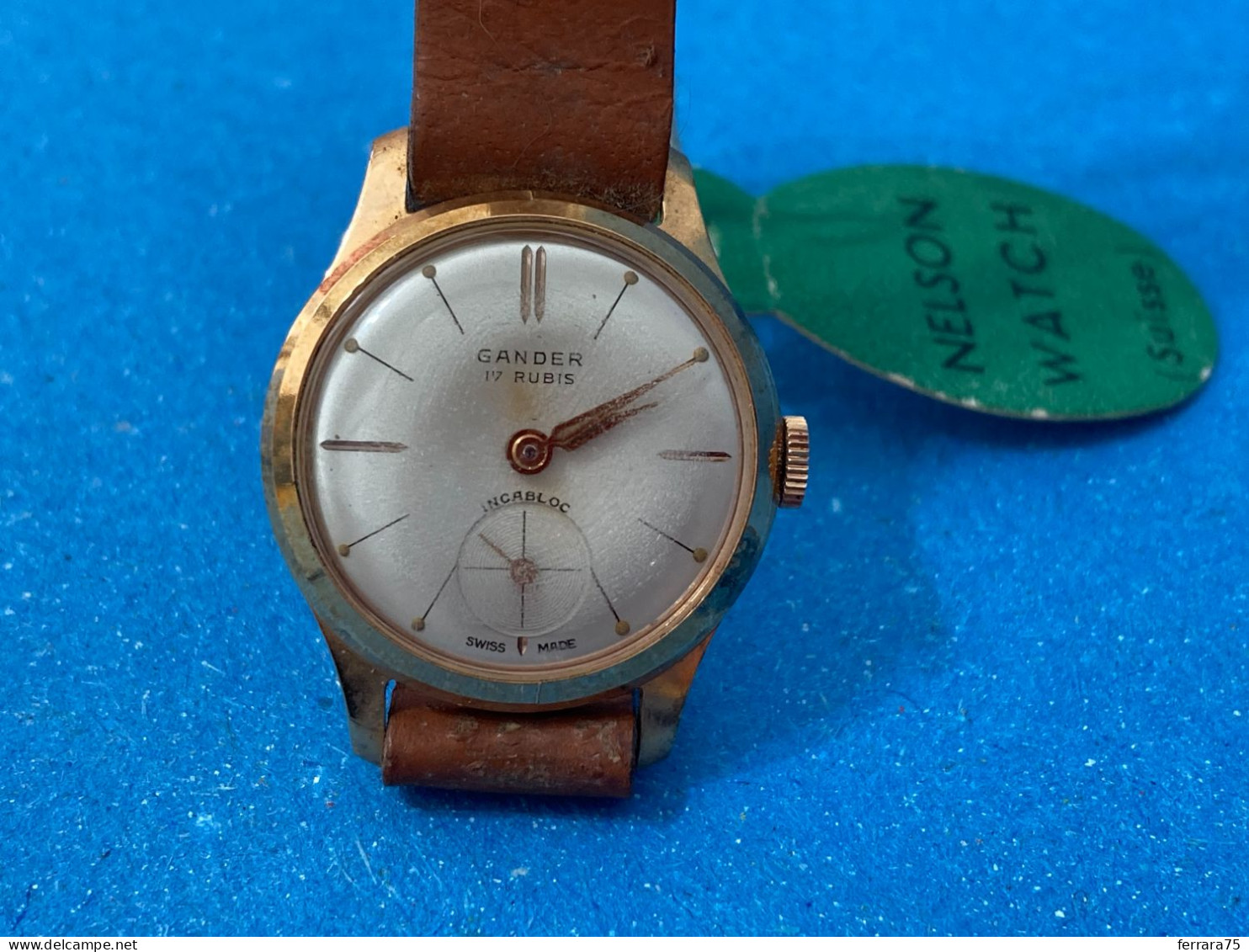 OROLOGIO DONNA GANDER MECCANICO A CARICA MANUALE INCABLOC FUNZIONANTE VINTAGE - Montres Gousset