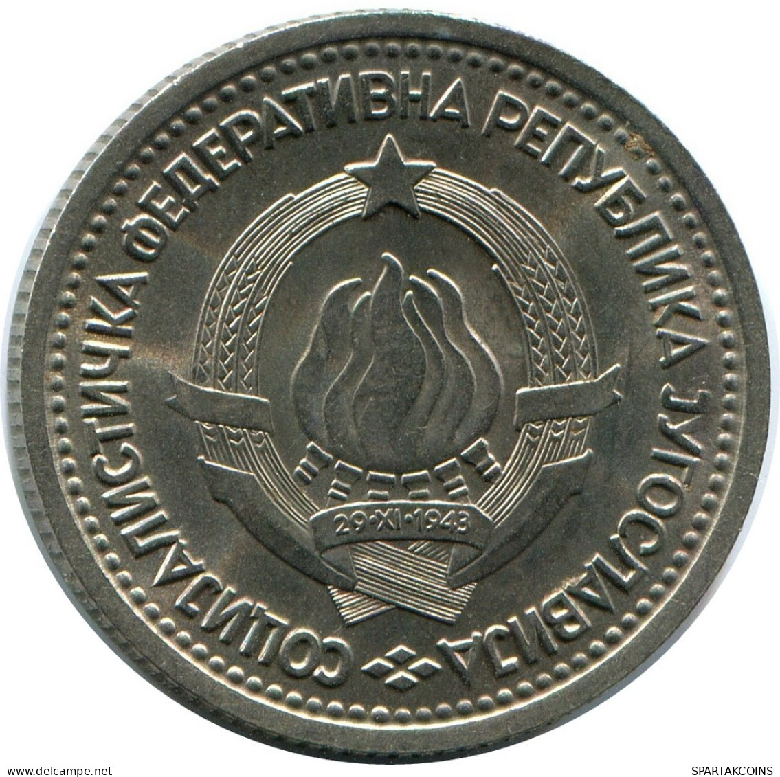 1 DINAR 1965 YOUGOSLAVIE YUGOSLAVIA Pièce #AZ586.F.A - Yougoslavie