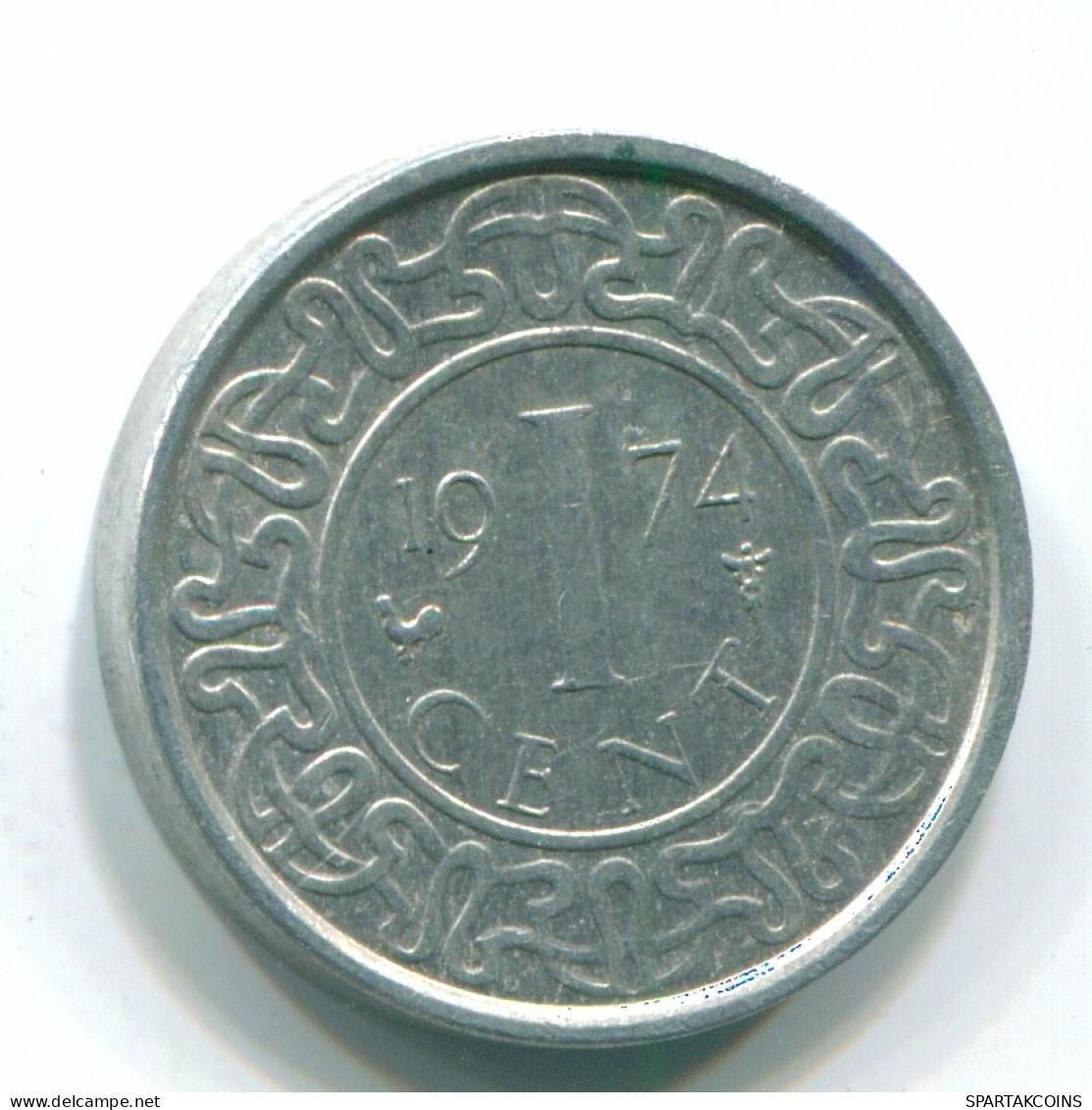 1 CENT 1974 SURINAME Netherlands Aluminium Colonial Coin #S11386.U.A - Suriname 1975 - ...