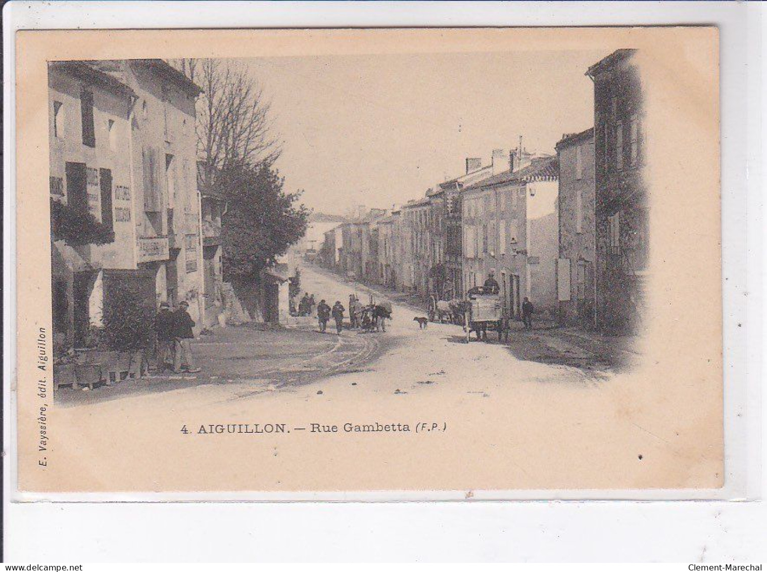 AIGUILLON: Rue Gambetta - Très Bon état - Autres & Non Classés