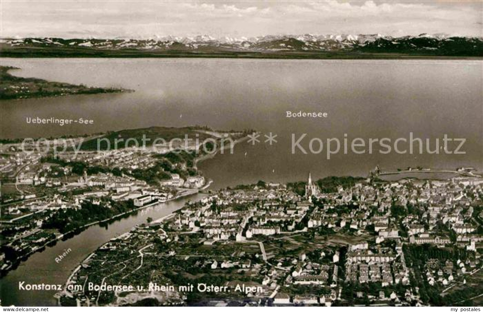 72632944 Konstanz Bodensee Rhein Ueberlinger See Oesterreichische Alpen Fliegera - Konstanz