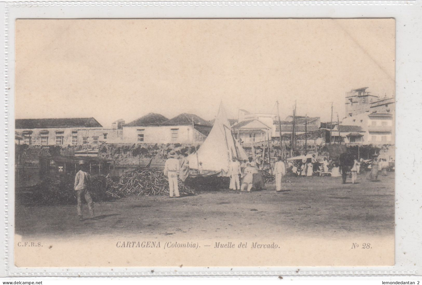 Cartagena. Muelle Del Mercado. * - Colombie