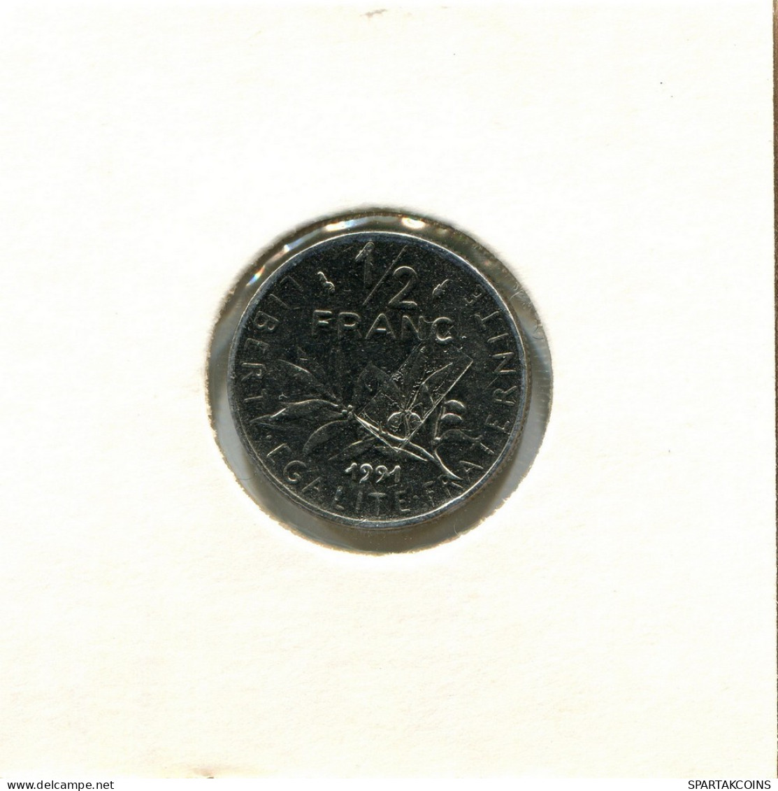 1/2 FRANC 1991 FRANCE Pièce #BB535.F.A - 1/2 Franc