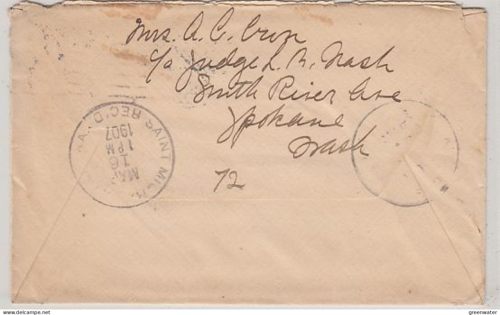 Alaska 1907 Winter mail 6 covers (see description) (59856)