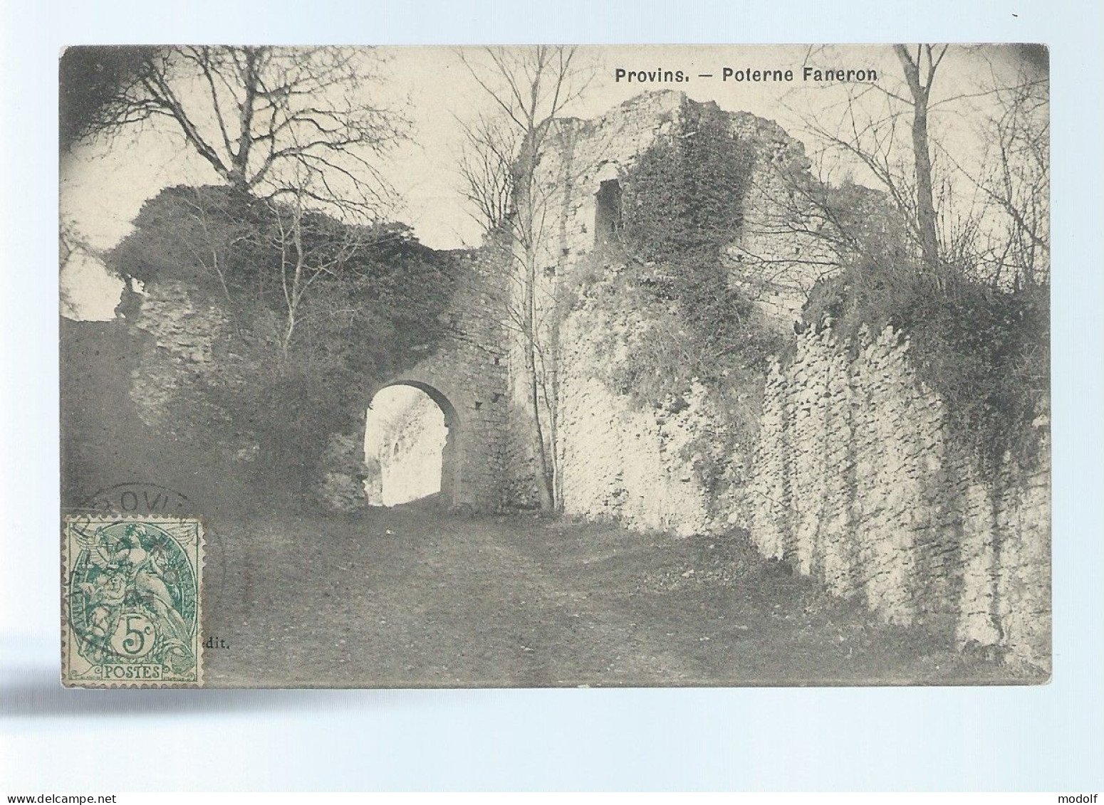 CPA - 77 - Provins - Poterne Faneron - Circulée - Provins