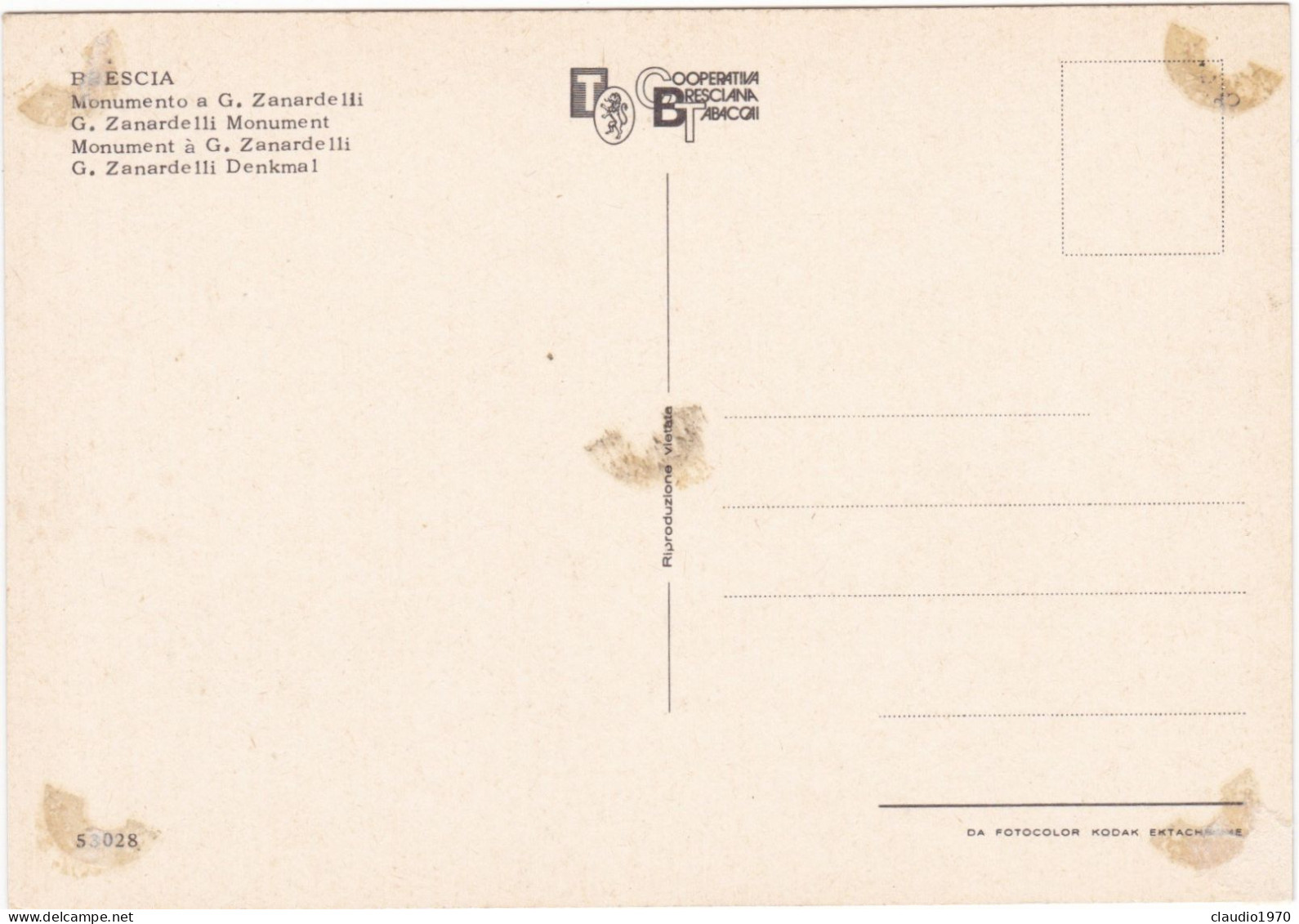 BRESCIA - CARTOLINA - BRESCIA NON VIAGGIATA - Brescia