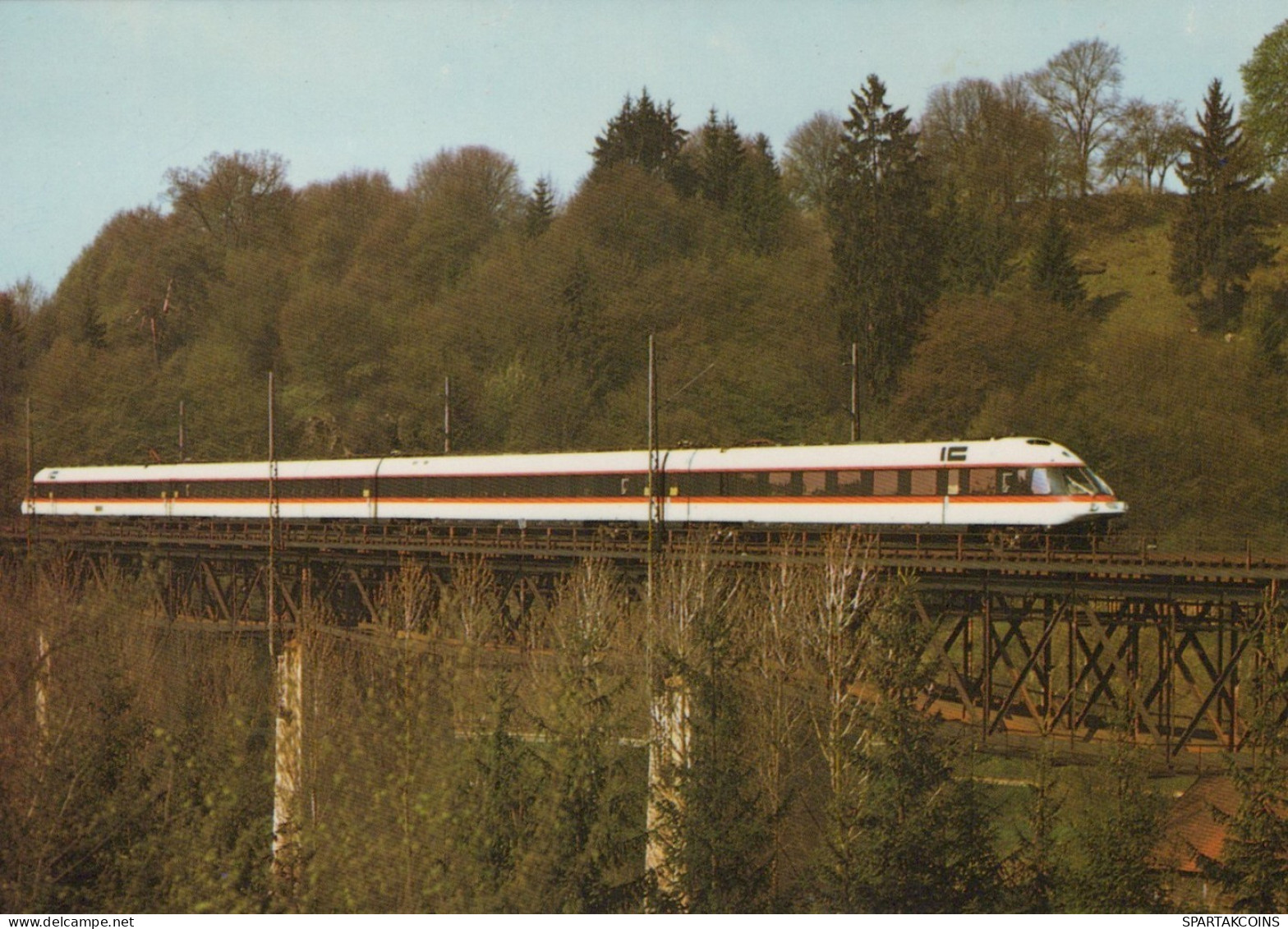 TRENO TRASPORTO FERROVIARIO Vintage Cartolina CPSM #PAA962.IT - Trains