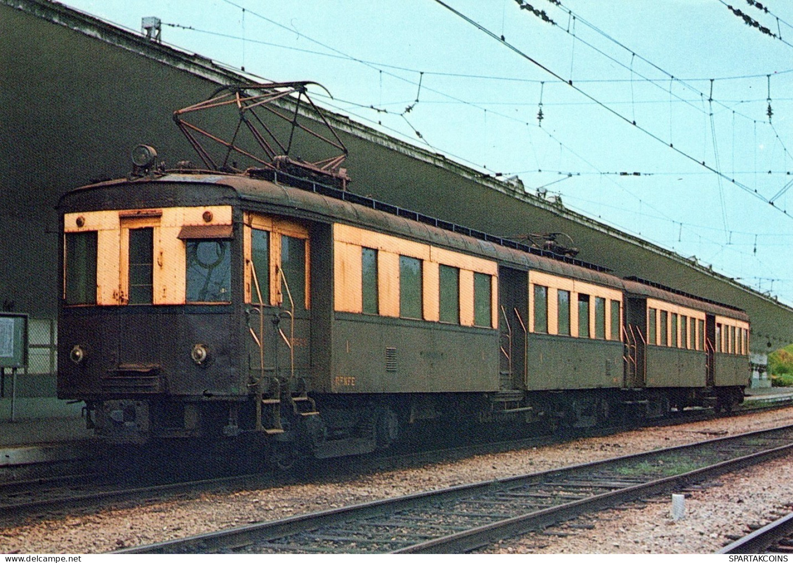 TRENO TRASPORTO FERROVIARIO Vintage Cartolina CPSM #PAA697.IT - Trains