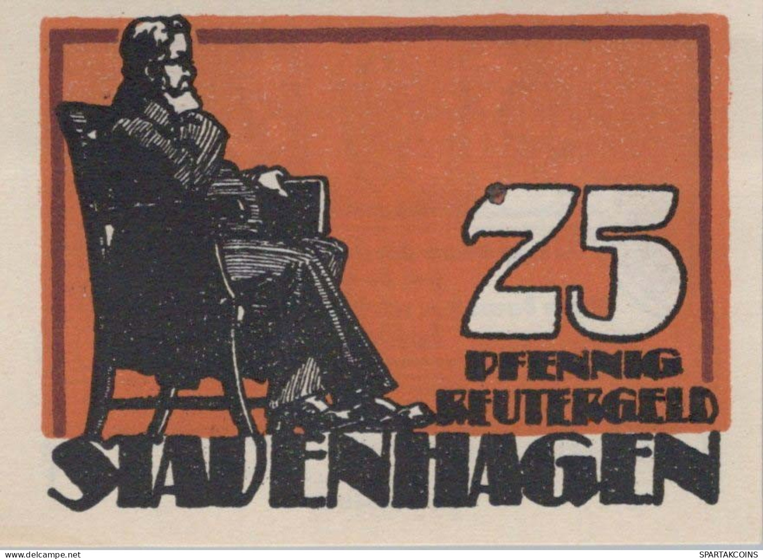25 PFENNIG 1921 Stadt STAVENHAGEN Mecklenburg-Schwerin UNC DEUTSCHLAND #PI590 - Lokale Ausgaben