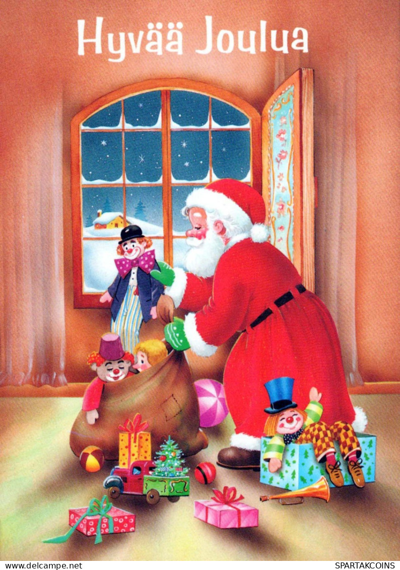 WEIHNACHTSMANN SANTA CLAUS Neujahr Weihnachten Vintage Ansichtskarte Postkarte CPSM #PAU353.DE - Kerstman