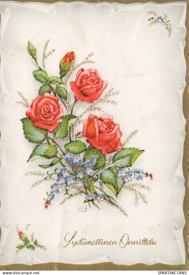 FLOWERS Vintage Ansichtskarte Postkarte CPSM #PAR930.DE - Flowers