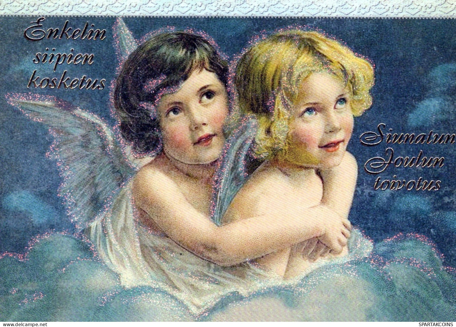 ENGEL WEIHNACHTSFERIEN Feiern & Feste Vintage Ansichtskarte Postkarte CPSM #PAH591.DE - Angels