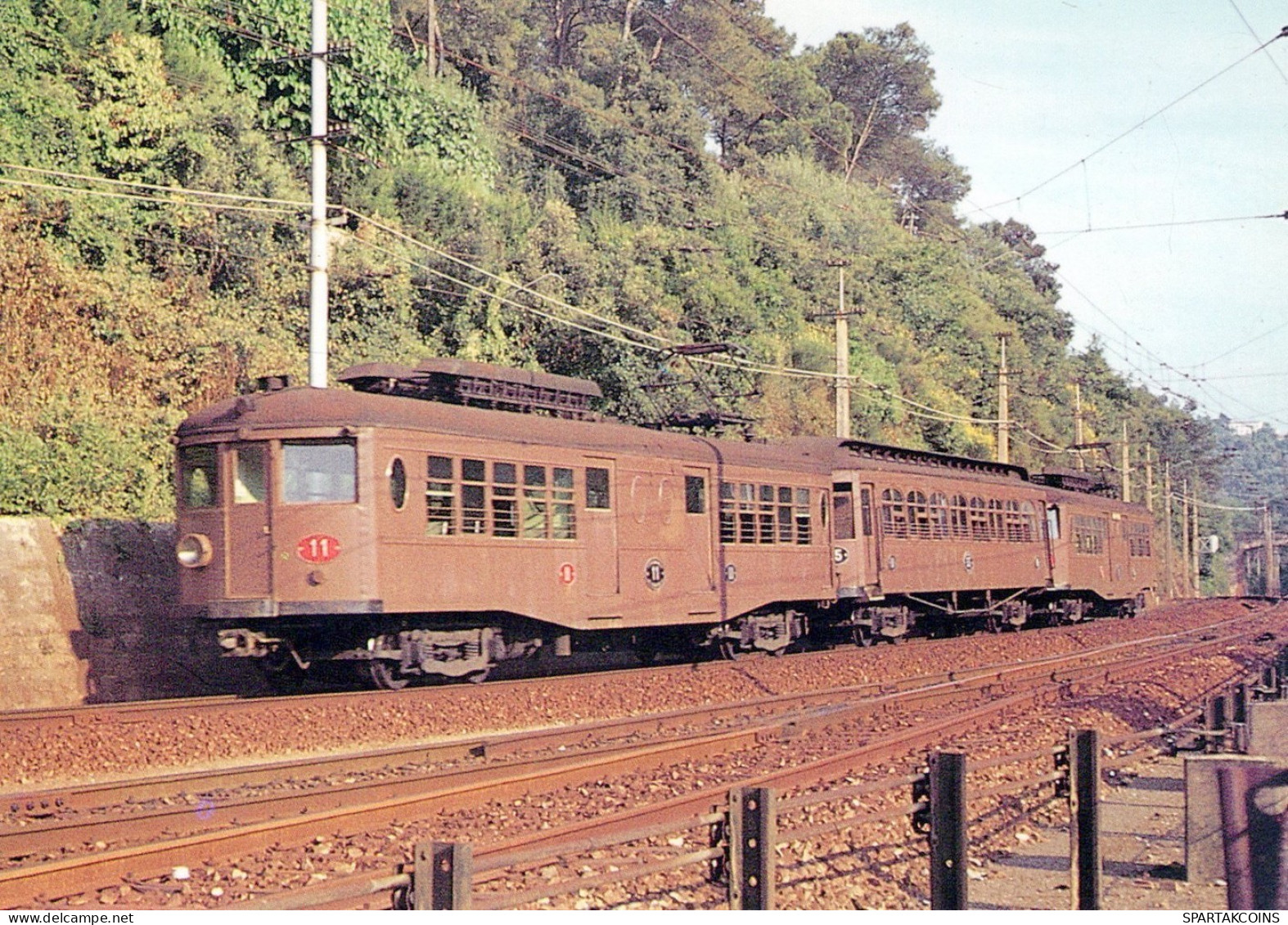 ZUG Schienenverkehr Eisenbahnen Vintage Ansichtskarte Postkarte CPSM #PAA696.DE - Eisenbahnen