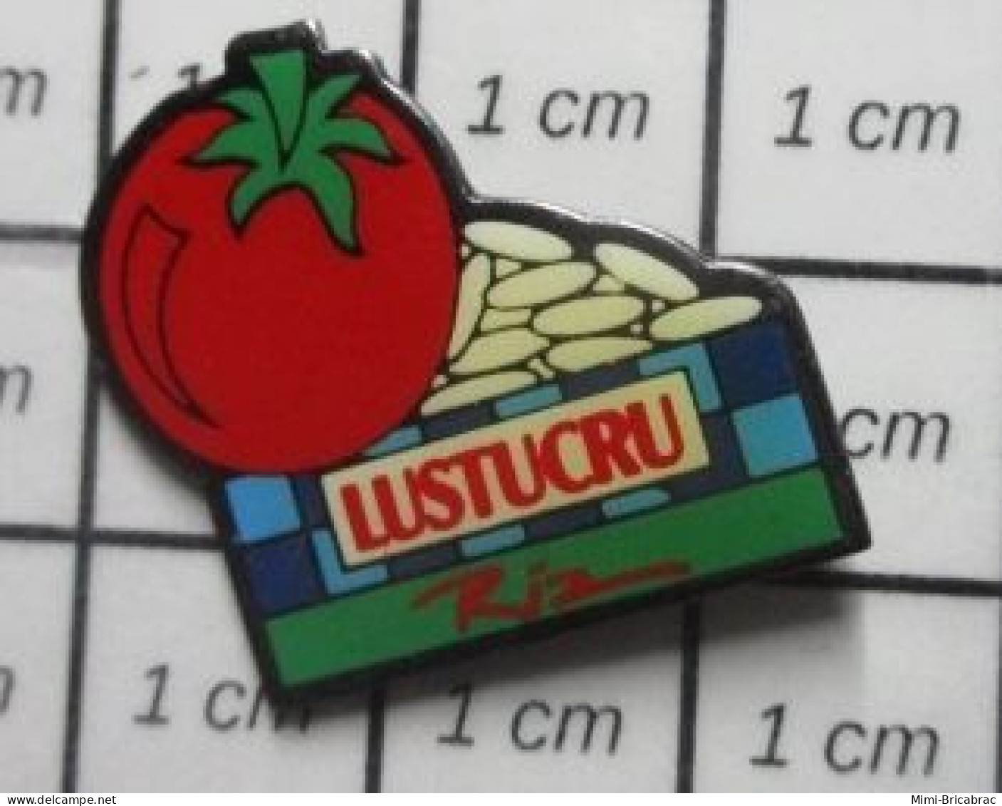 1221 Pin's Pins / Beau Et Rare / ALIMENTATION / LUSTUCRU RIZ TOMATE - Lebensmittel