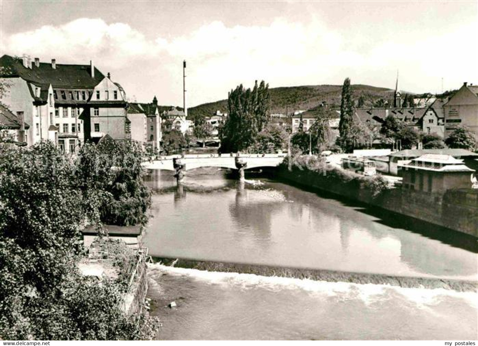 72632590 Aue Erzgebirge Blick Von Der Karl Marx Bruecke Aue - Aue