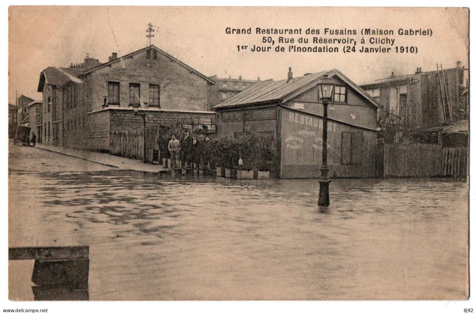 CPA 92 - CLICHY (Hauts De Seine) - Grand Restaurant Des Fusains (Maison Gabriel) - Clichy