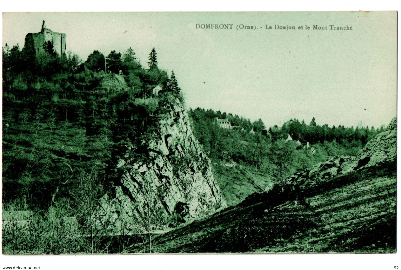 CPA 61 - DOMFRONT (Orne) - Le Donjon Et Le Mont Tranché - Domfront