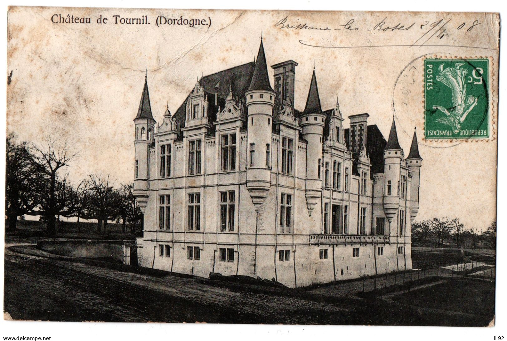 CPA 24 - TOURNIL (Dordogne) - Château De... 433. Bromure O.D.P. 7867 - Other & Unclassified