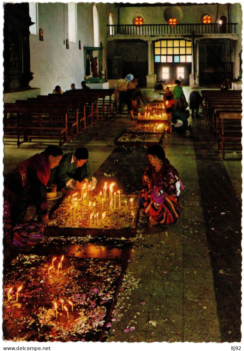 CPSM GF GUATEMALA, C.A. - Interior Iglesia De Santo Tomas, Chichicastenangro - Guatemala