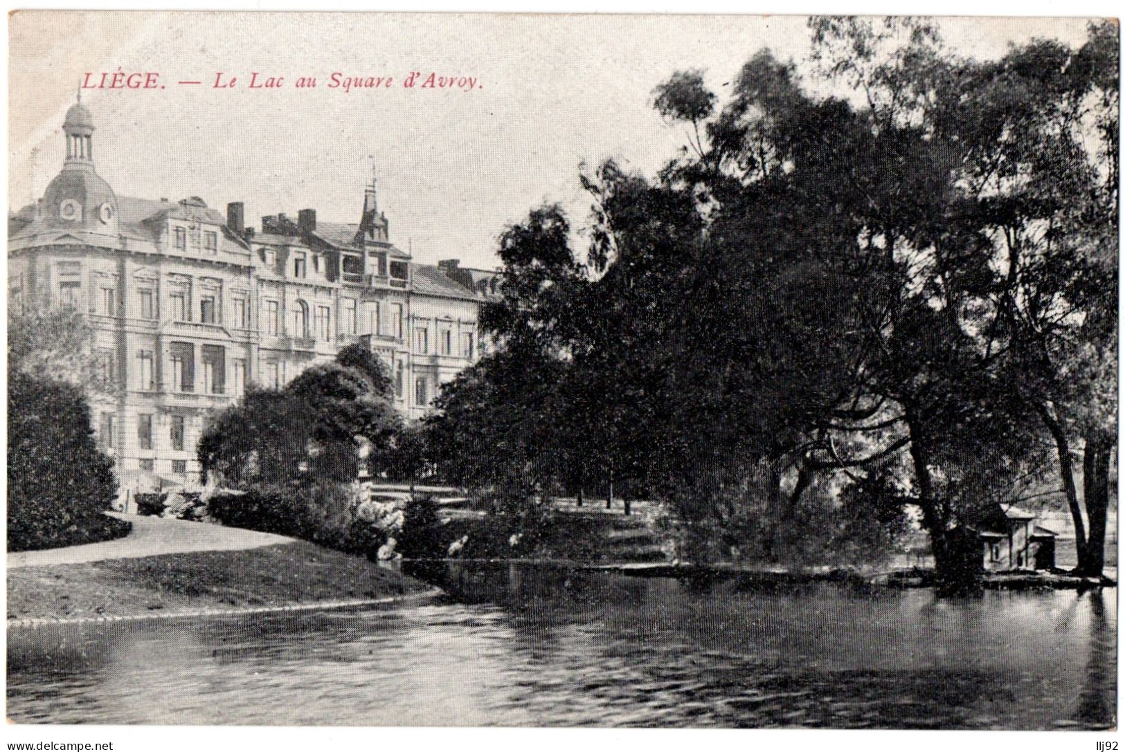 CPA Belgique - LIEGE - Le Lac Au Square D'Avroy - Ed. J. F. - Liege