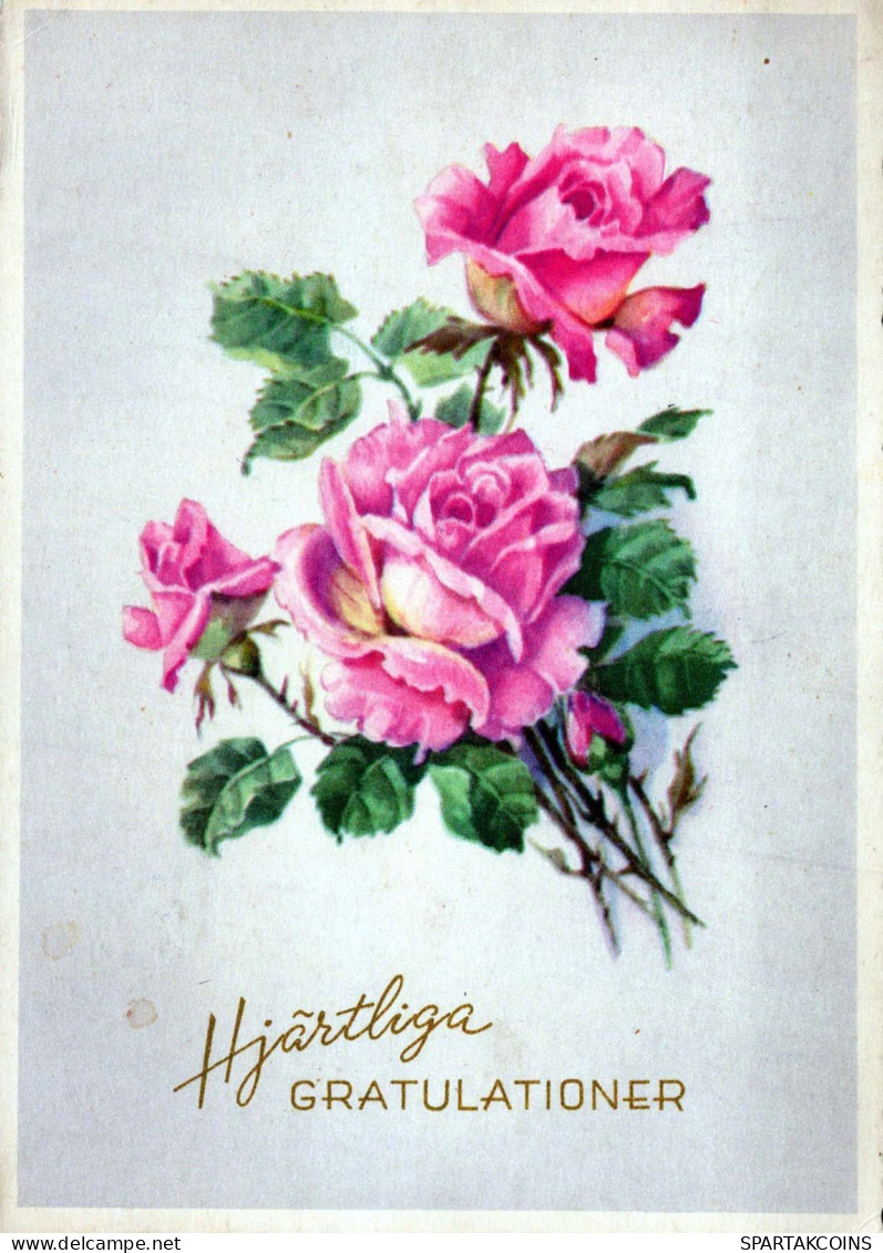 FLORES Vintage Tarjeta Postal CPSM #PAR868.ES - Flowers