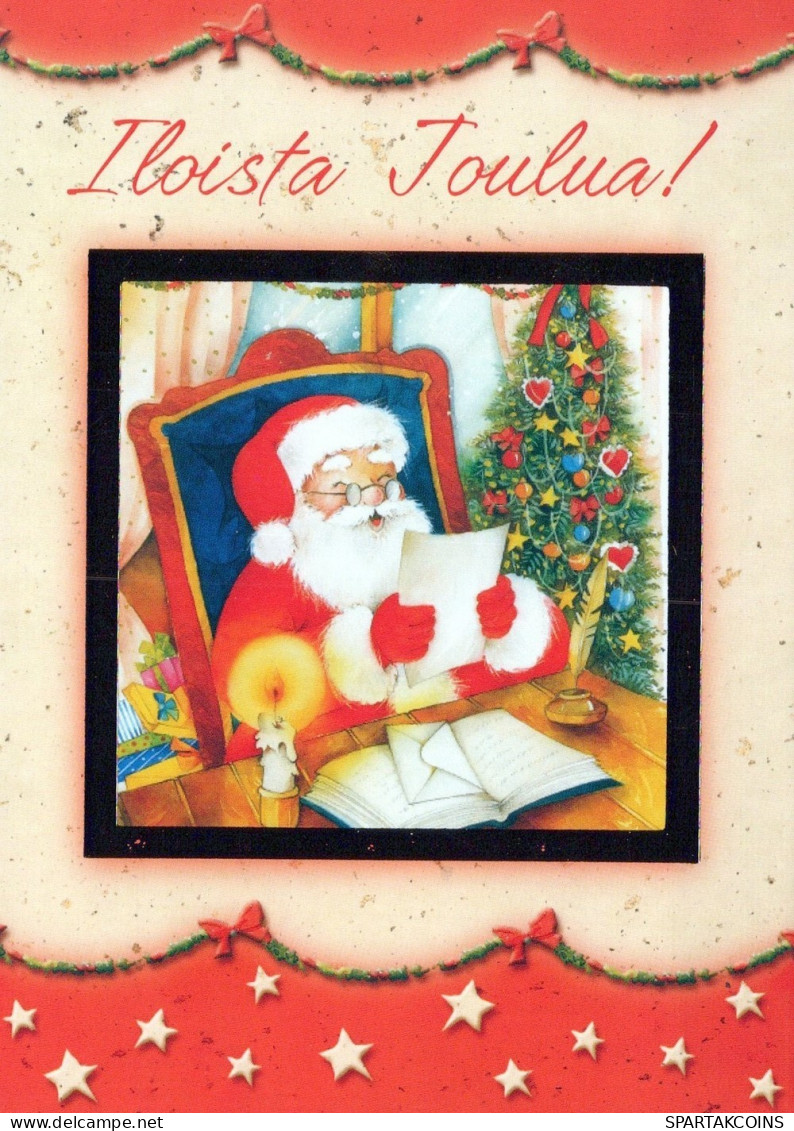 PAPÁ NOEL NAVIDAD Fiesta Vintage Tarjeta Postal CPSM #PAK172.ES - Santa Claus