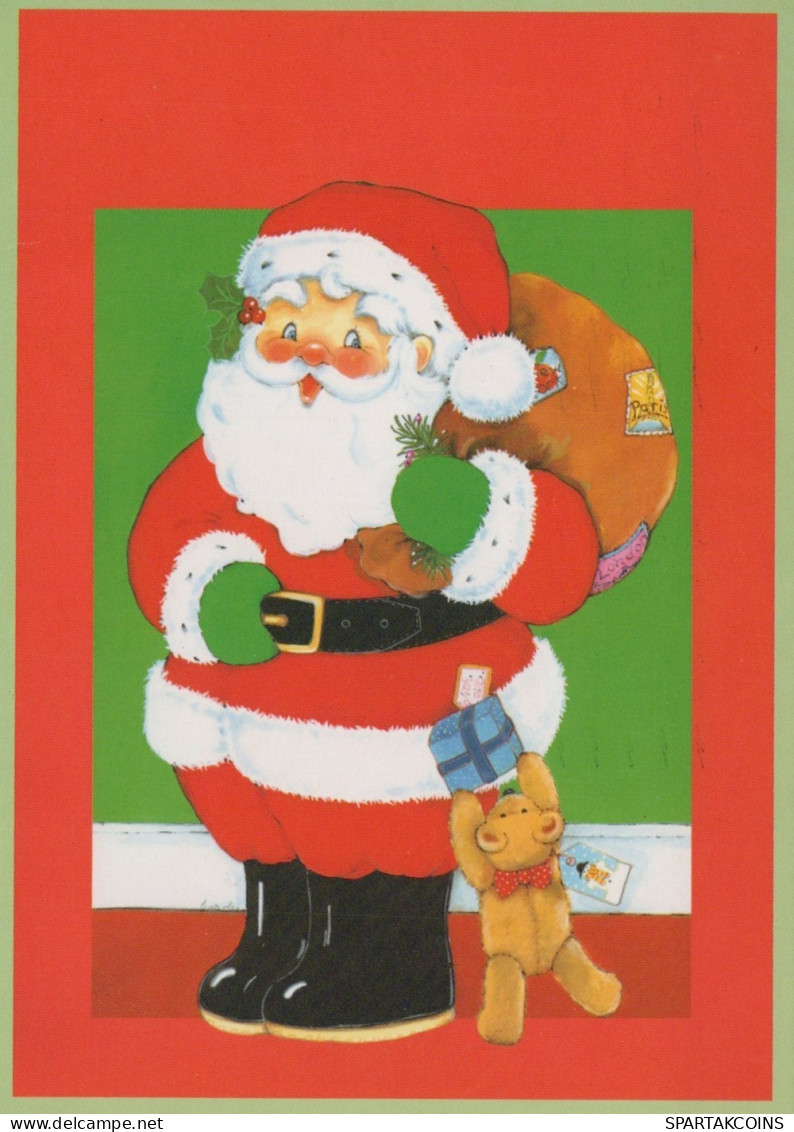 PAPÁ NOEL NAVIDAD Fiesta Vintage Tarjeta Postal CPSM #PAJ543.ES - Kerstman