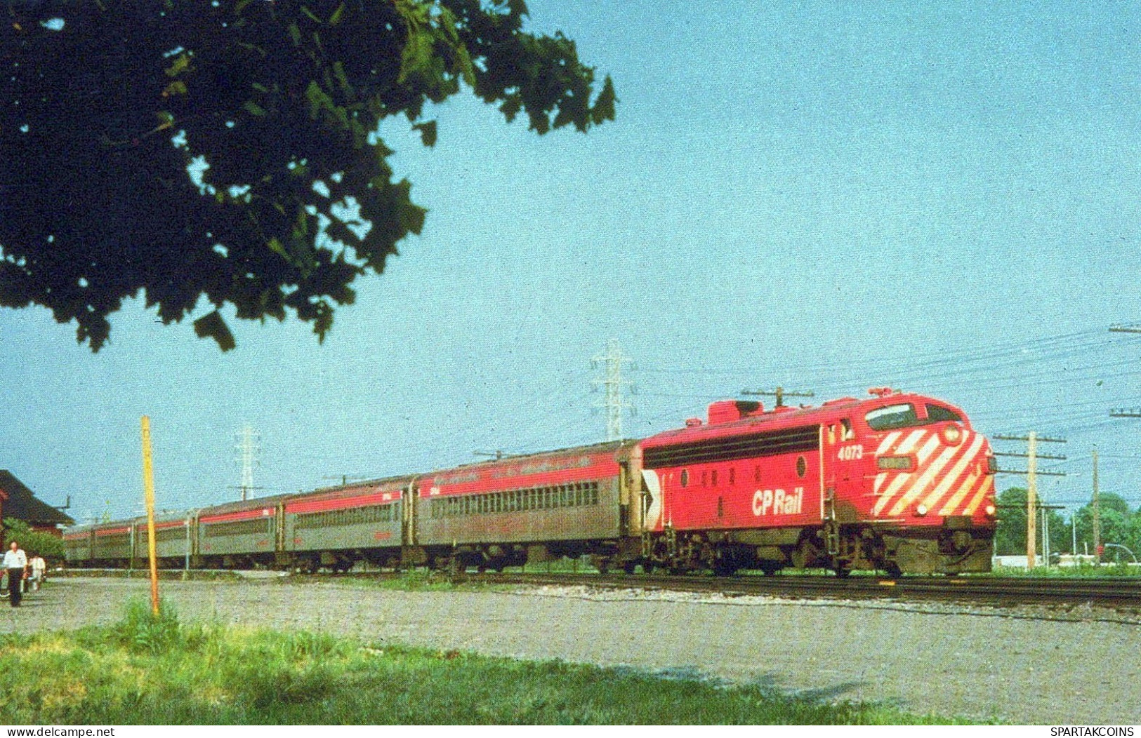 TREN TRANSPORTE Ferroviario Vintage Tarjeta Postal CPSMF #PAA414.ES - Trains