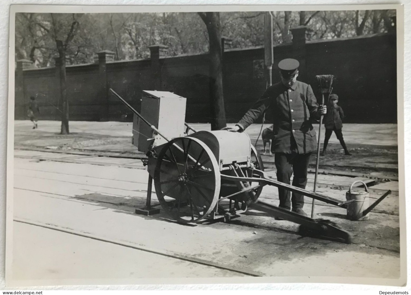 Photo Ancienne - Snapshot - Train - Raboteuse électrique - Ferroviaire - Chemin De Fer - Tramway - Chantier - Métier - Eisenbahnen